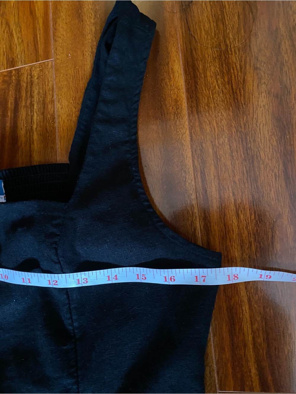 Old Navy Black linen blend sleeveless midi Dress - Picture 7 of 8